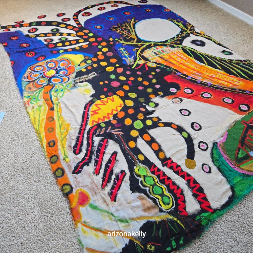 NWT Jane Carr for Hauser & Wirth Scarf Artist Uman Hell in Heels - Picture 9 of 11